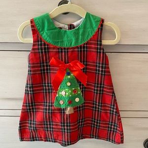 Baby girl (3-6 month) plaid Christmas dress